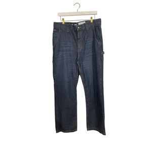 Men's 34 x 32 LAPCO FR Dark Blue Denim Flame Resistant utility workwear Jeans